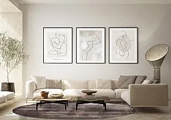 Koberec okrúhly - Olmedo (šedá/béžová)