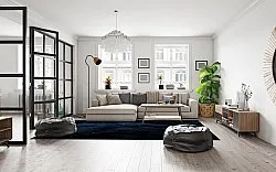 Koberec Wilton - Zuani (tmavomodrý)