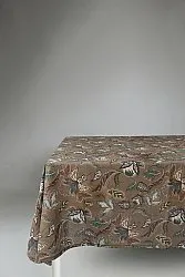 Bavlnený obrus Dagny (hnedý)