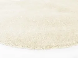 Kruhový koberec - Recyklovaný PET s viskózovým vzhľadom (offwhite)