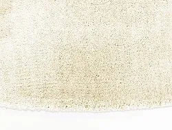 Kruhový koberec - Recyklovaný PET s viskózovým vzhľadom (offwhite)