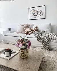 Koberce s chlupem - Plátno (béžové)