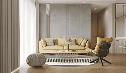 Kruhový koberec - Esme (ružový/multicolor)