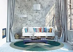 Kruhový koberec - Amares (viacfarebný)