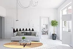 Kruhový koberec - Nisa (hnedá/béžová)