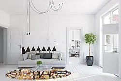 Kruhový koberec - Bosa (viacfarebný)