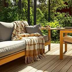 Deka z vlnenej zmesi - Rachel (žltá)