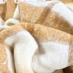 Deka z vlnenej zmesi - Rachel (žltá)