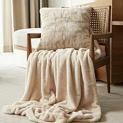 Prikrývky - Aranga Super Soft Throw (béžová)