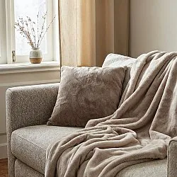 Prikrývky - Aranga Super Soft Throw (hnedá)