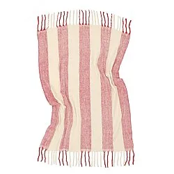 Dečky - Dečka z vlnenej zmesi - Beatriz Stripe (červená/biela)