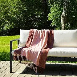 Deka z vlnenej zmesi - Carol (ružová)