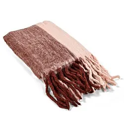 Deka z vlnenej zmesi - Carol (ružová)