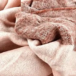 Deka z vlnenej zmesi - Carol (ružová)