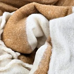 Deka z vlnenej zmesi - Carrie (žltá)