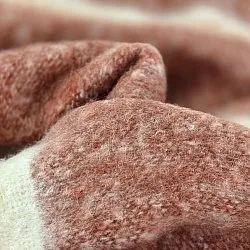 Deka z vlnenej zmesi - Charlotte (ružová)