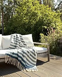 Deka z vlnenej zmesi - Monica (modrá)