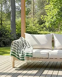 Deka z vlnenej zmesi - Monica (zelená)