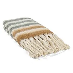 Deka z vlnenej zmesi - Monica (žltá)