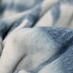 Deka z vlnenej zmesi - Rachel (modrá)