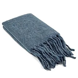 Deka z vlnenej zmesi - Samantha (modrá)
