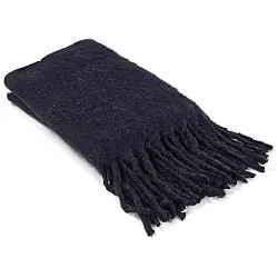 Deka z vlnenej zmesi - Samantha (čierna)