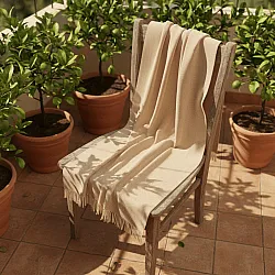 Dečky - Dečka z bavlny - Denisa Fishbone (béžová/bílá)