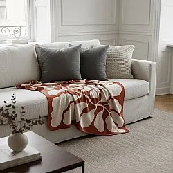 Prikrývky - Katalia Jacquard Blanket (bordová)