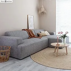 Kruhové koberce - Pletenina (juta)