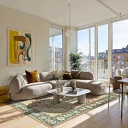 Koberec s plochým tkaním - Alvand (červený)