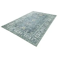 Plátený koberec - Benaluna (modrá/zelená)