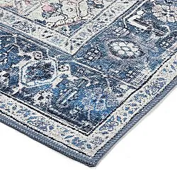 Plátený koberec - Birjand (modrý)