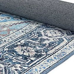 Plátený koberec - Birjand (modrý)