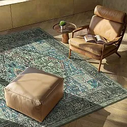 Plátený koberec - Birjand (zelený)