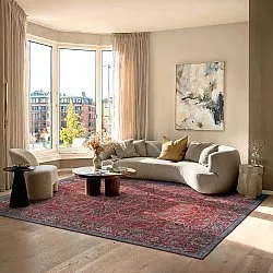 Plátený koberec - Birjand (červený)