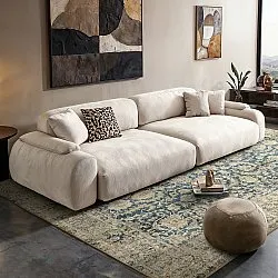 Koberec s plochým tkaním - Delvar (modrý)