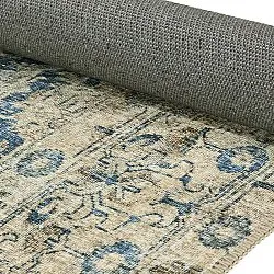 Koberec s plochým tkaním - Delvar (modrý)