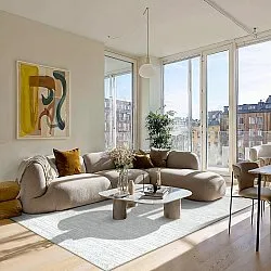 Koberec s plochým tkaním - Elarion (svetlo šedý)