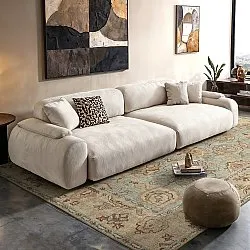 Plátený koberec - Layla (svetlomodrý)