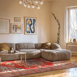 Plátený koberec - Madevan (červený)