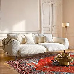 Koberec z plochého tkania - Mandalay (červený)