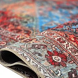 Plátený koberec - Mardin (červený/modrý)