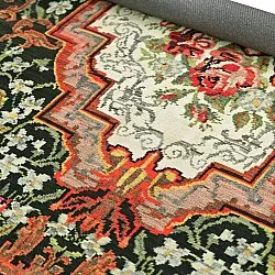 Koberec s plochým tkaním - Masarida (čierny/multi)