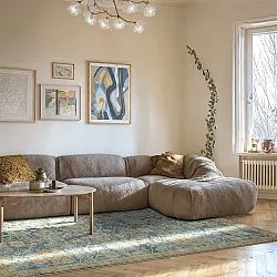 Koberec s plochým tkaním - Noura (modrý)