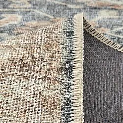 Plátený koberec - Noura (tmavomodrý)