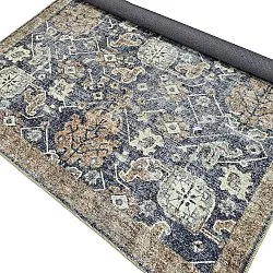 Plátený koberec - Noura (tmavomodrý)