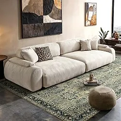 Koberec s plochým tkaním - Yasirah (modro/zelený)