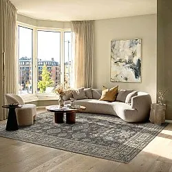 Plátený koberec - Zuleina (tmavošedá)