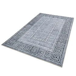 Koberec s plochým tkaním - Ankara Versace (sivá)