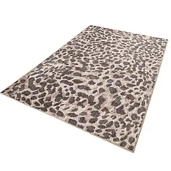Koberec s plochým tkaním - Cheetah (béžová/čierna)